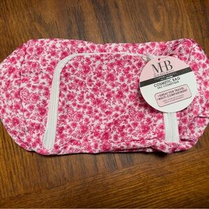 Viral MHB Pink and White Floral Cosmetic Bag